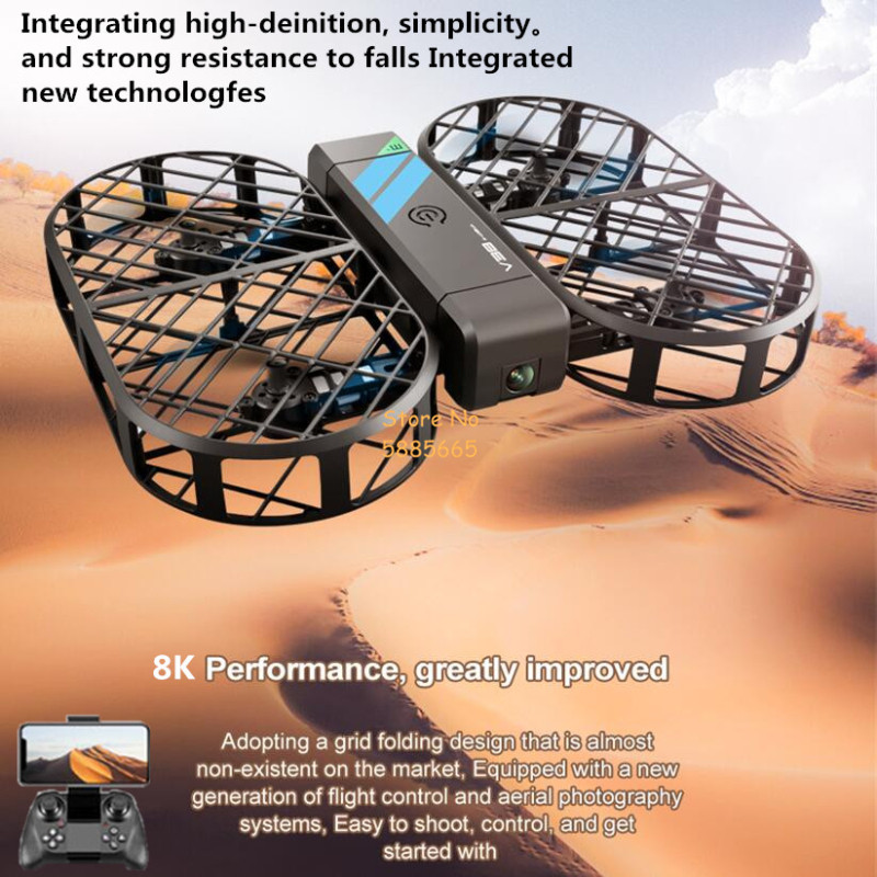 Drone Rc Helicopter With Camera - كاميرا 8K عالية الدقة 360 °