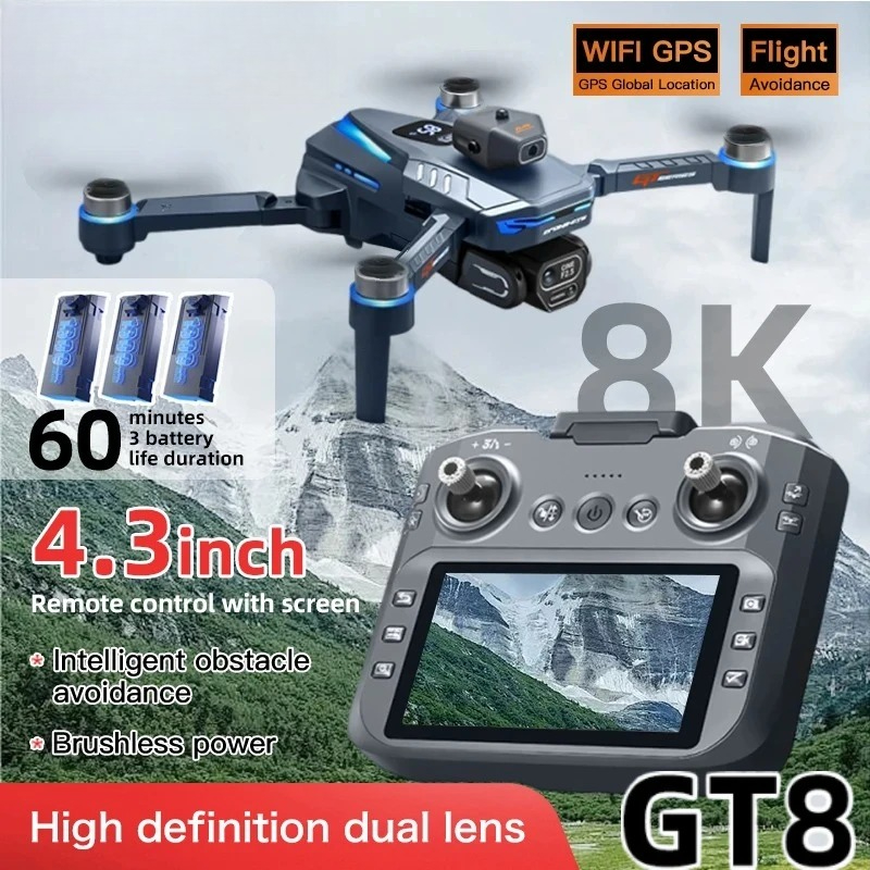 Drone Gt8 Rc - طائرة بدون طيار GT8 الأصلية بدقة