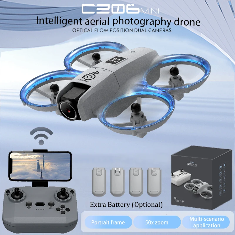 Drone Rc Helicopter With Camera - طائرة بدون طيار CZ06 Mini RC