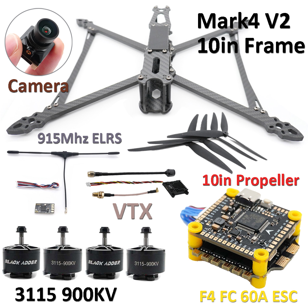 Drone Motor Rc Car - Mark4 V2 10in الإطار كومبو مجموعة