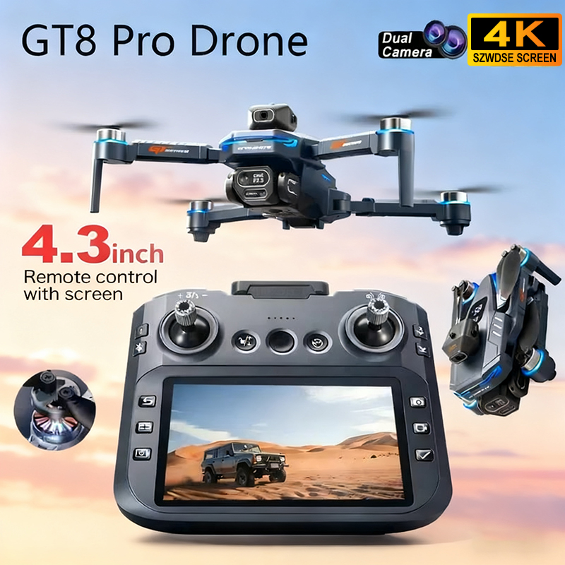 Drone Gt8 Rc - طائرة بدون طيار جديدة 4K HD