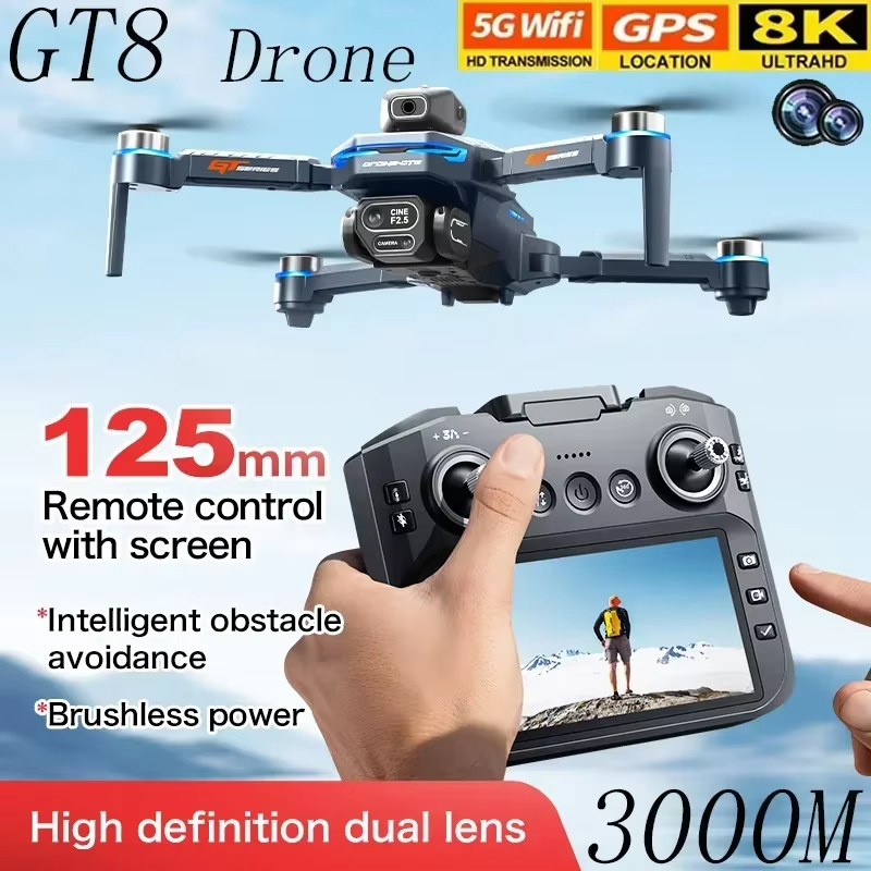 طائرة بدون طيار GT8 بشاشة 4.3  - مراجعة Drone Gt8 Rc وسعره