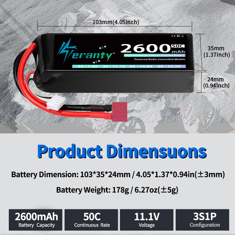 بطارية ليثيوم بوليمر TERANTY 3 - مراجعة Drone Rc Link وسعره