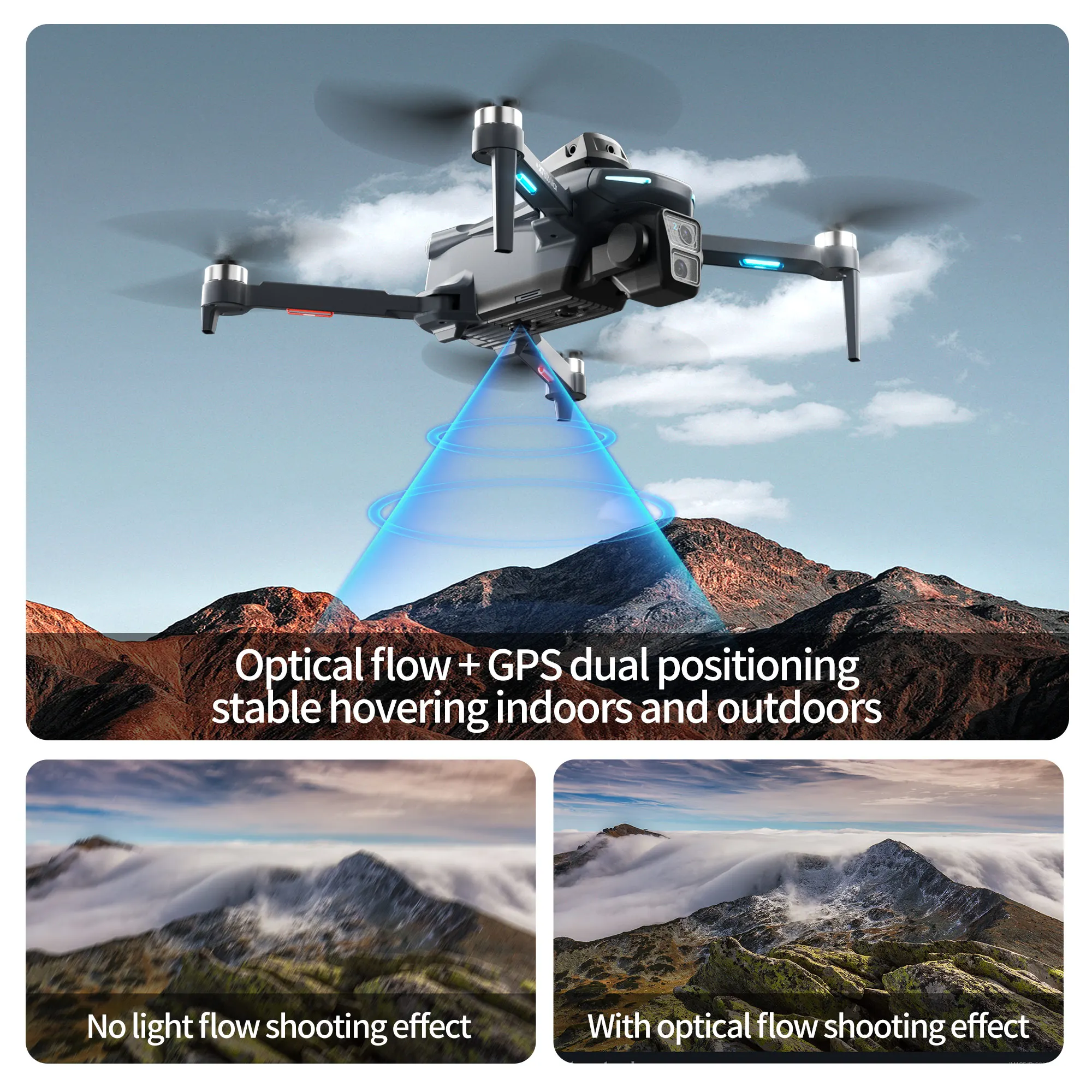 طائرة بدون طيار XT606 الأصلية  - مراجعة Drone App Rc Fpv وسعره