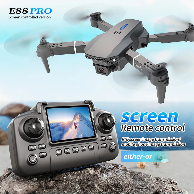 طائرة بدون طيار احترافية E88 P - مراجعة Drone Rc Helicopter With Camera وسعره