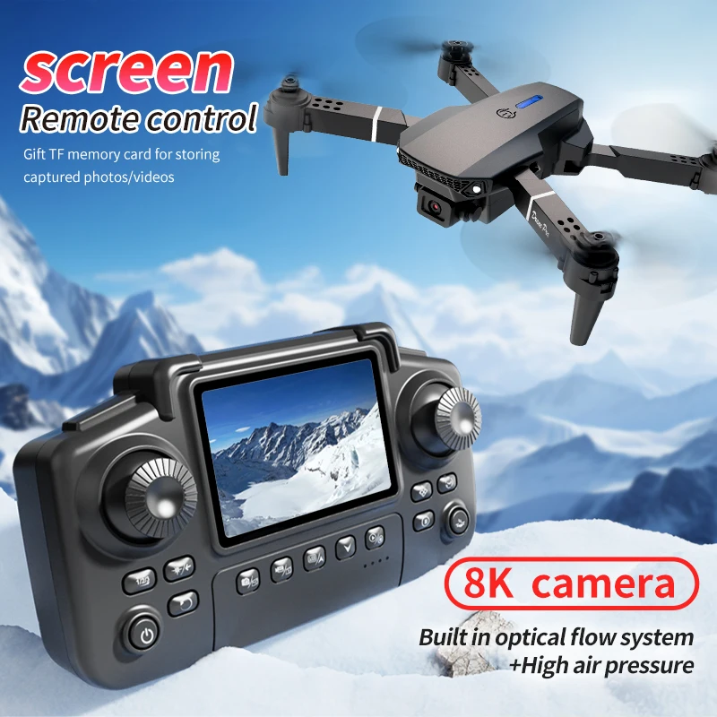 طائرة بدون طيار احترافية E88 P - مراجعة Drone Rc Helicopter With Camera وسعره