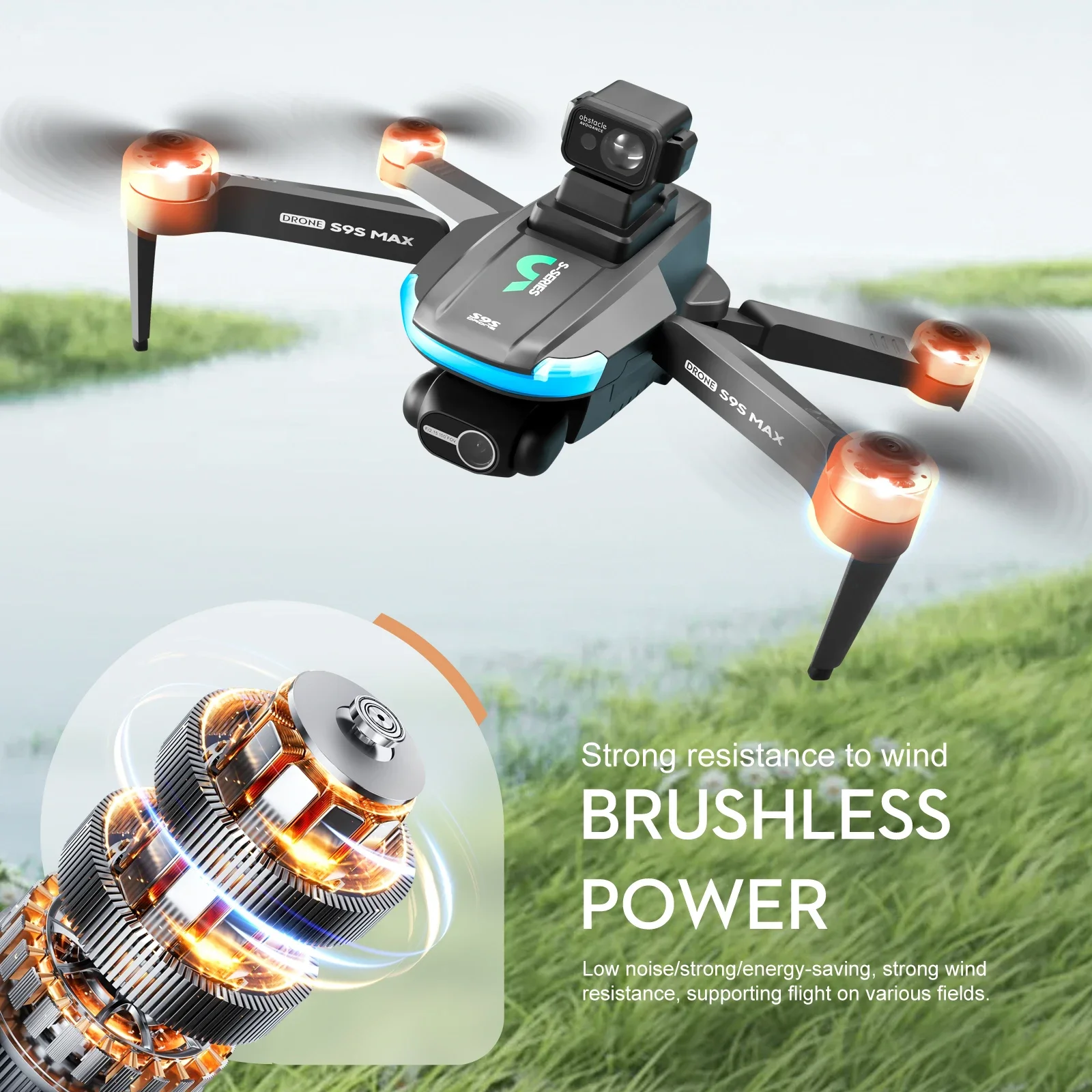 جديد S9S ماكس طائرة صغيرة بدون - مراجعة Drone App Rc Fpv وسعره