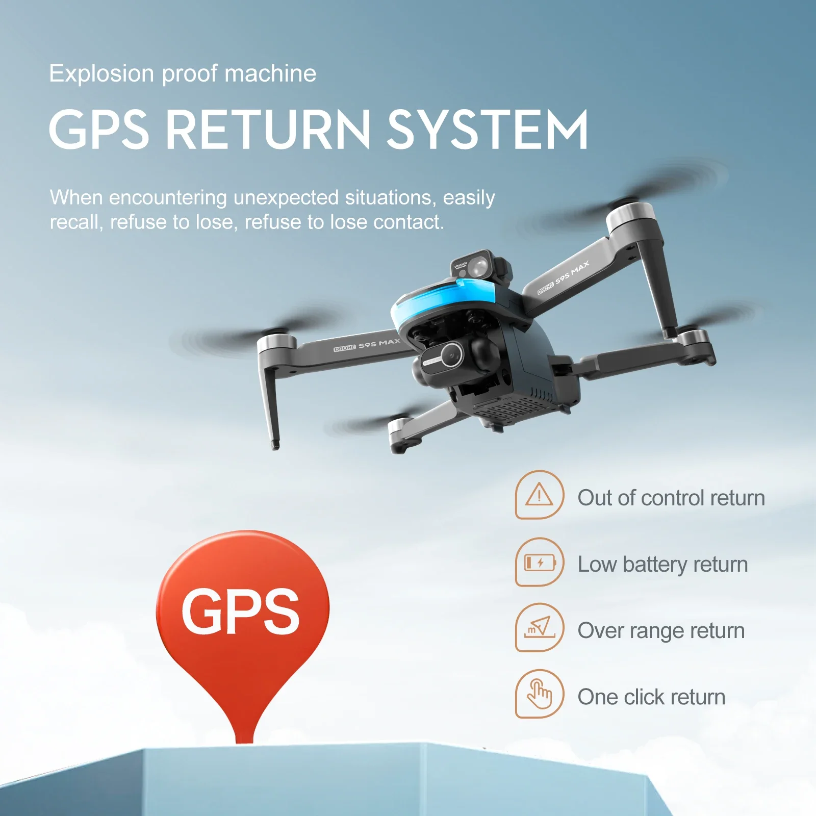 جديد S9S ماكس طائرة صغيرة بدون - مراجعة Drone App Rc Fpv وسعره