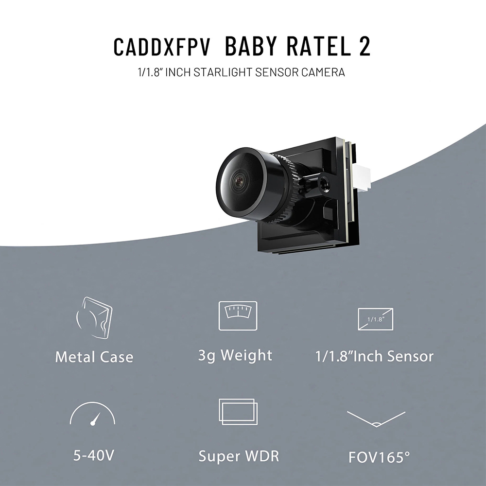 كاميرا CADDX Micro FPV Ratel 2 - مراجعة Drone Rc Camera وسعره