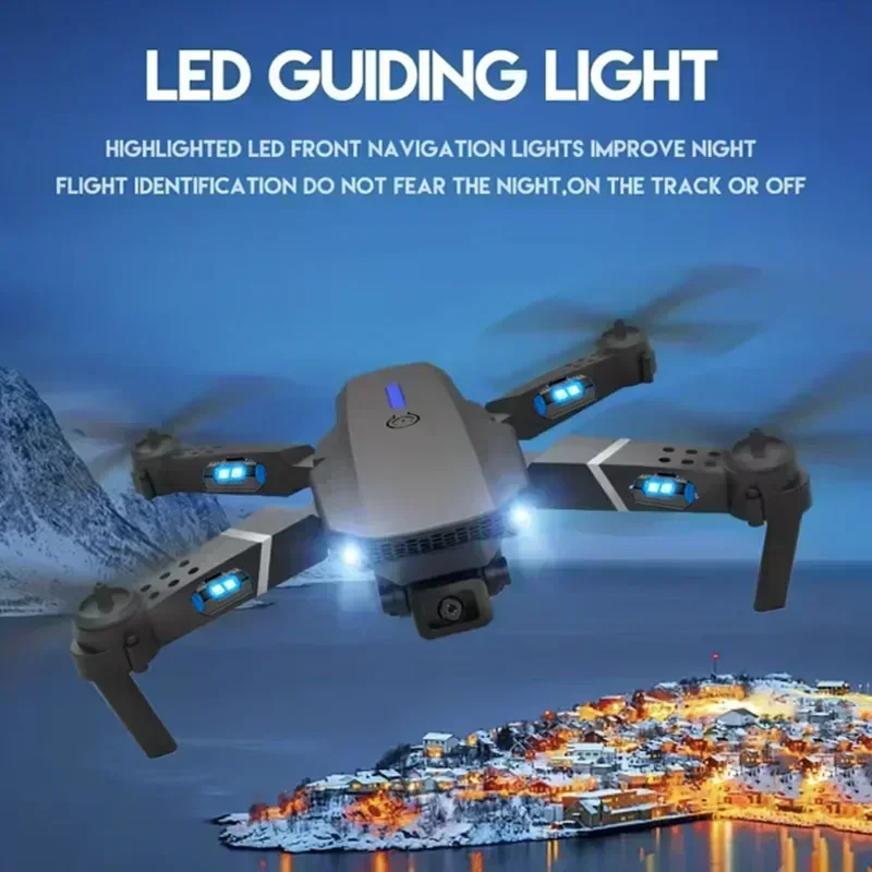 E88 Pro WIFI FPV الطائرة بدون  - مراجعة Drone Rc Helicopter With Camera وسعره
