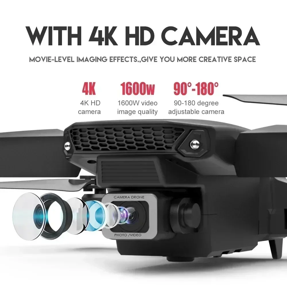 E88 Pro WIFI FPV الطائرة بدون  - مراجعة Drone Rc Helicopter With Camera وسعره