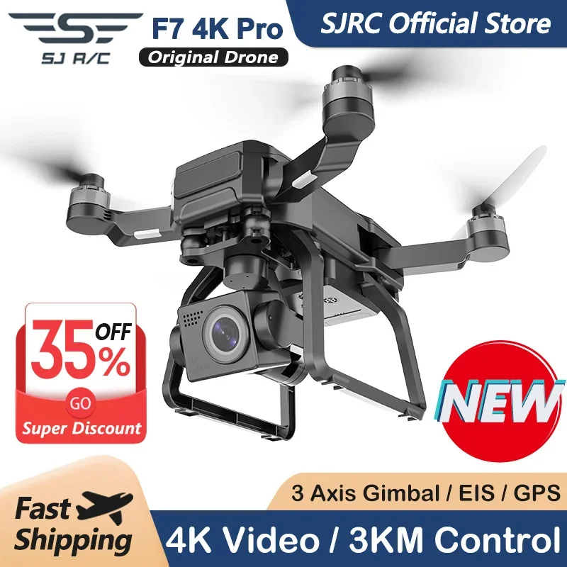 SJRC F7 4K PRO كاميرا بدون طيا - مراجعة Drone Sjrc وسعره