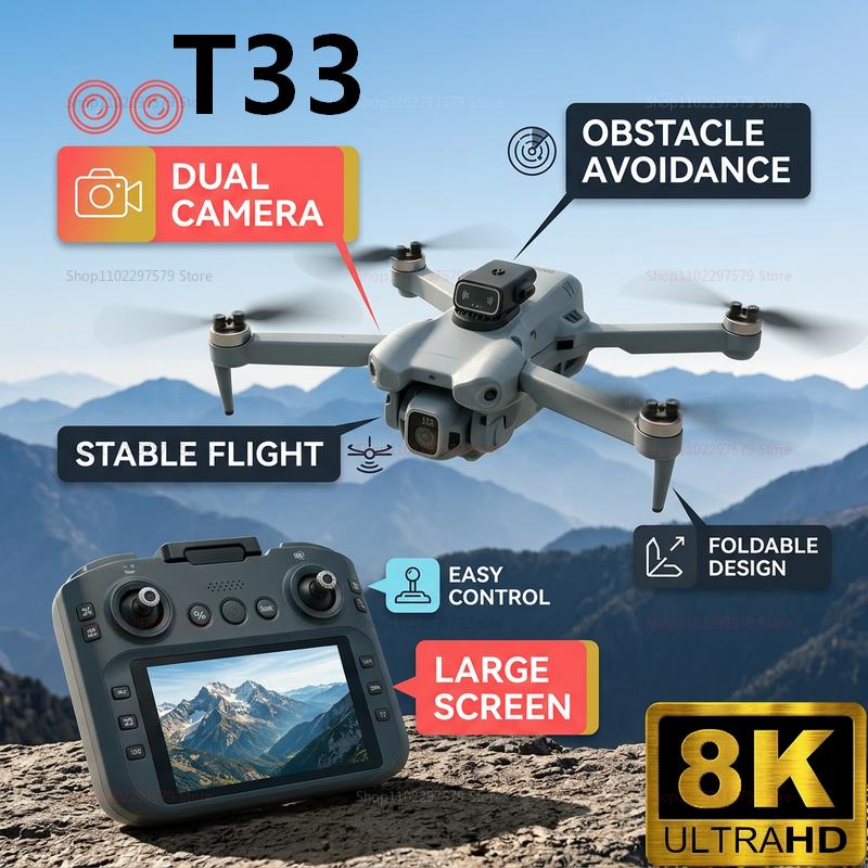 طائرة درون T33 جديدة لعام 2026 - مراجعة Drone Rc Foldable وسعره