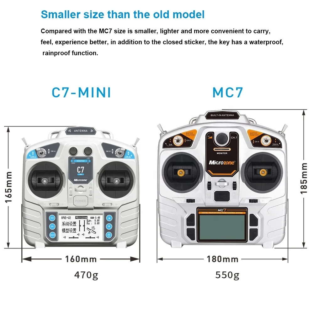 MicroZone MC7 C7 MINI 2.4G تحك - مراجعة Drone Rc Boat وسعره