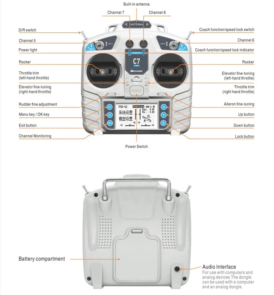 MicroZone MC7 C7 MINI 2.4G تحك - مراجعة Drone Rc Boat وسعره
