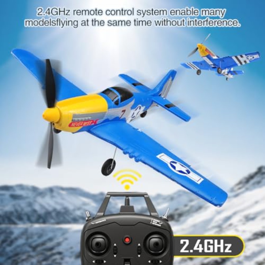 طائرة P51D RC ذات 4 قنوات بترد - مراجعة Drone Top Rc وسعره