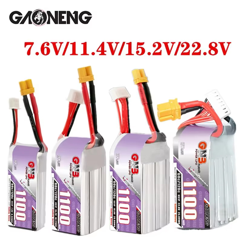 GNB 1100mAh 2S 3S 4S 6S 60C/12 - مراجعة Drone Rc Link وسعره