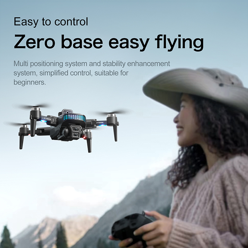 طائرة بدون طيار XT555 GPS جديد - مراجعة Drone Rc Foldable وسعره
