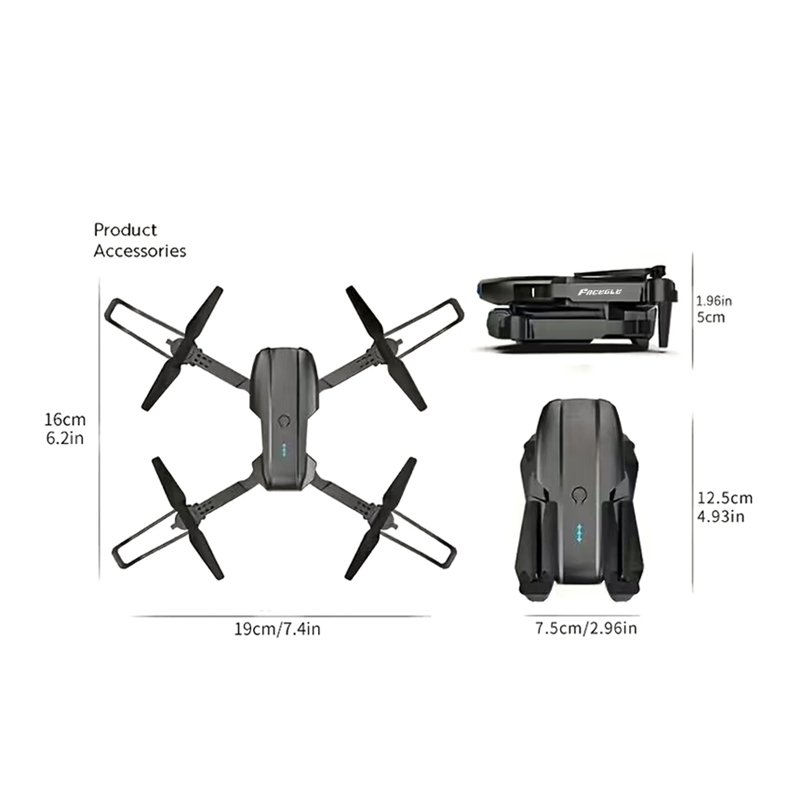طائرة بدون طيار FACEGLE UAV E9 - مراجعة Drone Rc Helicopter With Camera وسعره