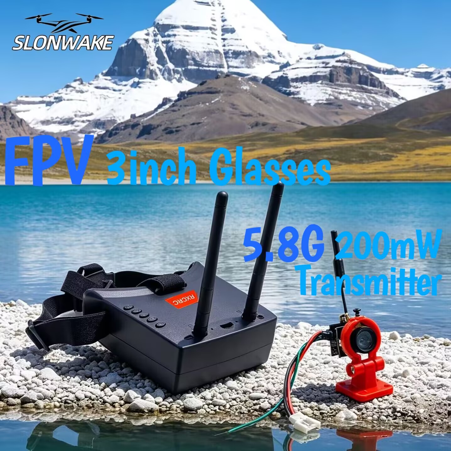 كاميرا إرسال تناظرية SLONWAKE  - مراجعة Drone Rc Camera وسعره