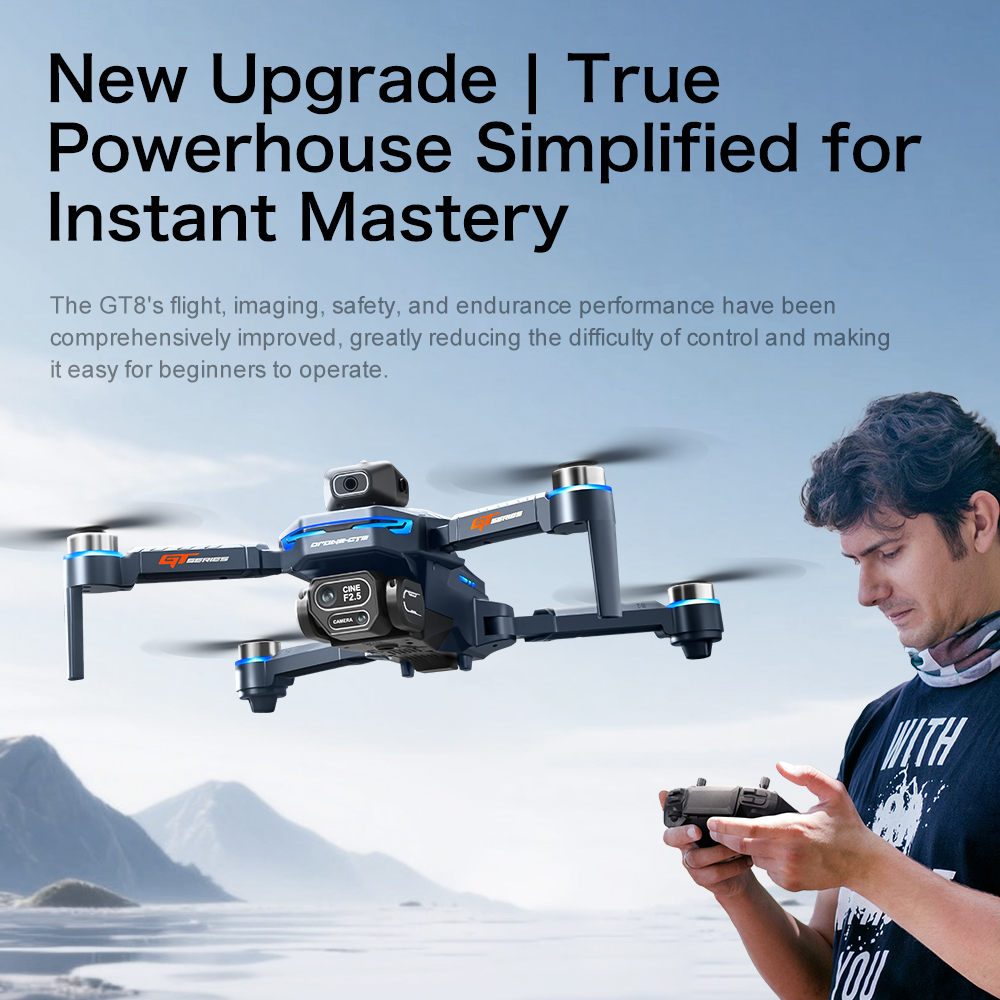 طائرة لينوفو GT8 بدون طيار مع  - مراجعة Drone Gt8 Rc وسعره